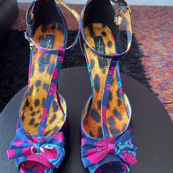 Floral High Heel Platform Shoes - Picture 5 of 5